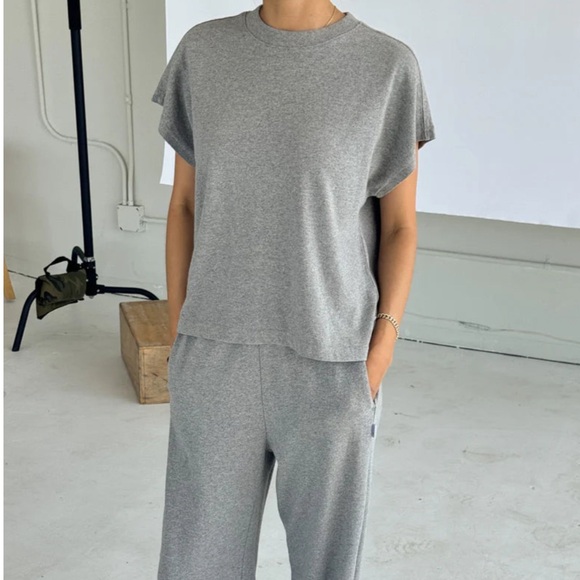 le bon shoppe shorts/short sleeve sweat SET - Picture 9 of 11